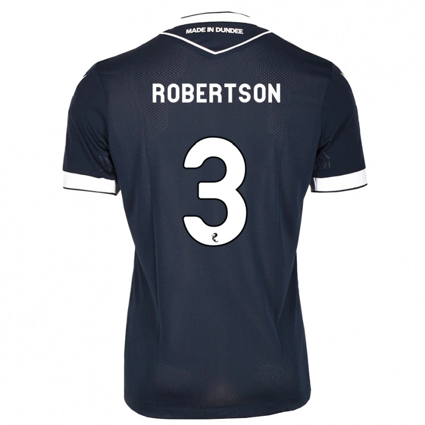 Danxen Criança Camisola Clark Robertson #3 Azul Meia-Noite Branco Principal 2026/27 Camisa