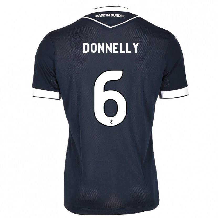 Danxen Criança Camisola Aaron Donnelly #6 Azul Meia-Noite Branco Principal 2026/27 Camisa