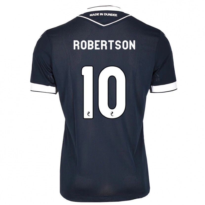 Danxen Criança Camisola Finlay Robertson #10 Azul Meia-Noite Branco Principal 2026/27 Camisa