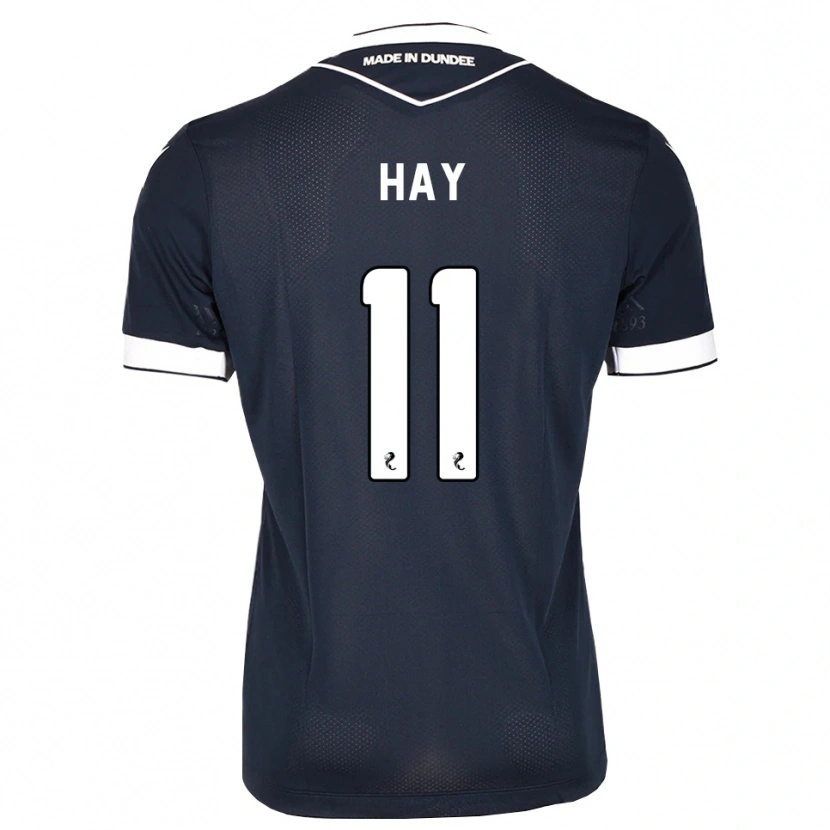 Danxen Criança Camisola Ashley Hay #11 Azul Meia-Noite Branco Principal 2026/27 Camisa