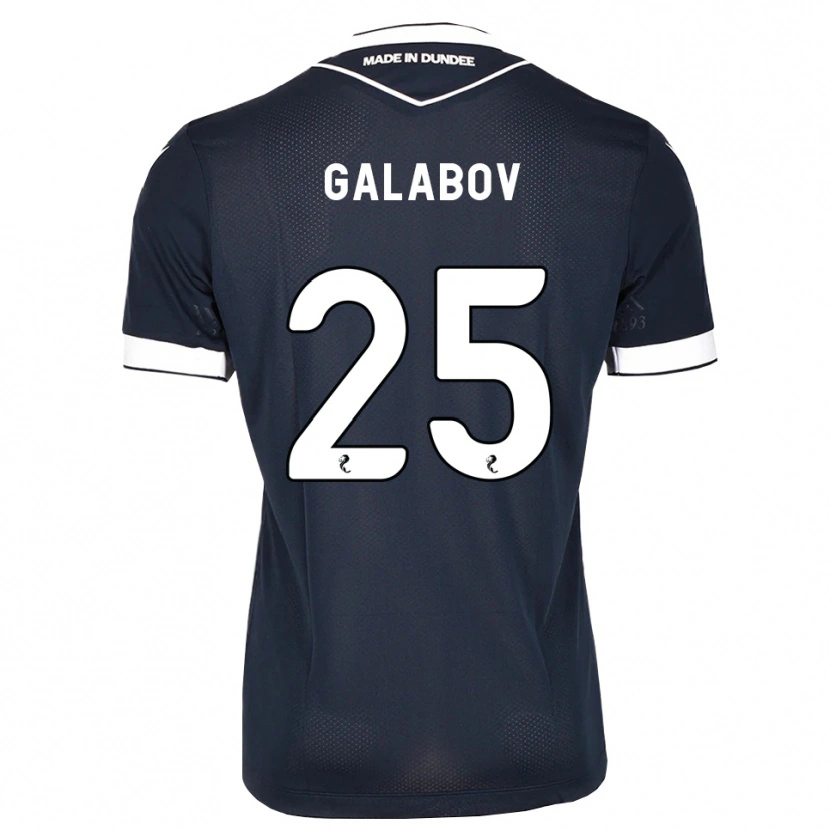Danxen Criança Camisola Plamen Galabov #25 Azul Meia-Noite Branco Principal 2026/27 Camisa