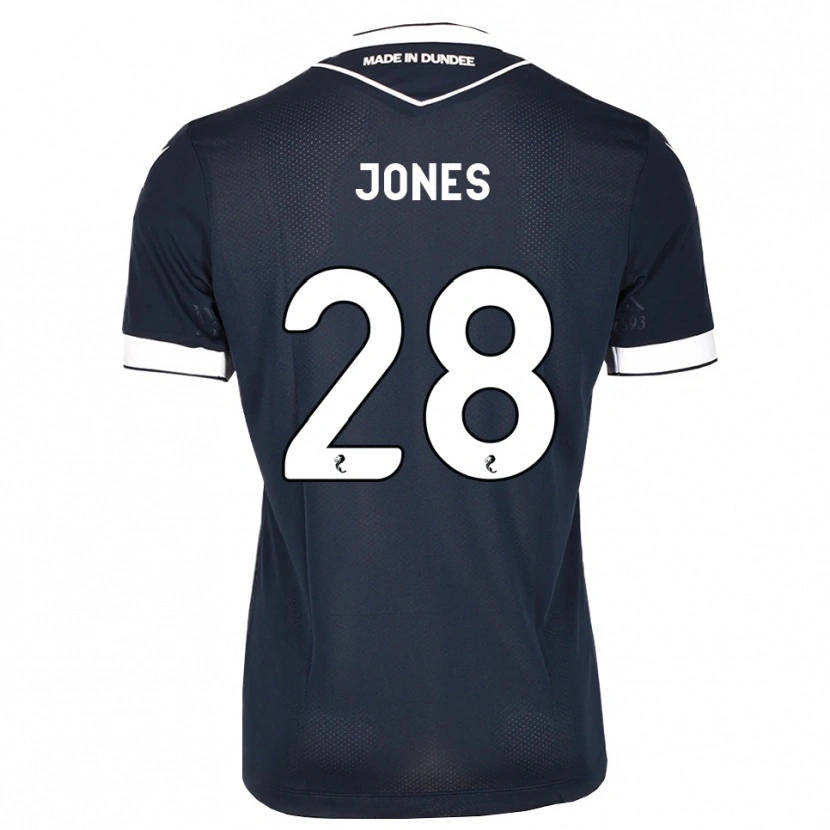 Danxen Criança Camisola Callum Jones #28 Azul Meia-Noite Branco Principal 2026/27 Camisa
