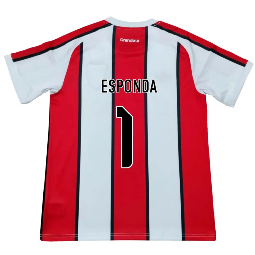 Danxen Criança Camisola Lara Esponda #1 Branco Vermelho Preto Alternativa 2026/27 Camisa