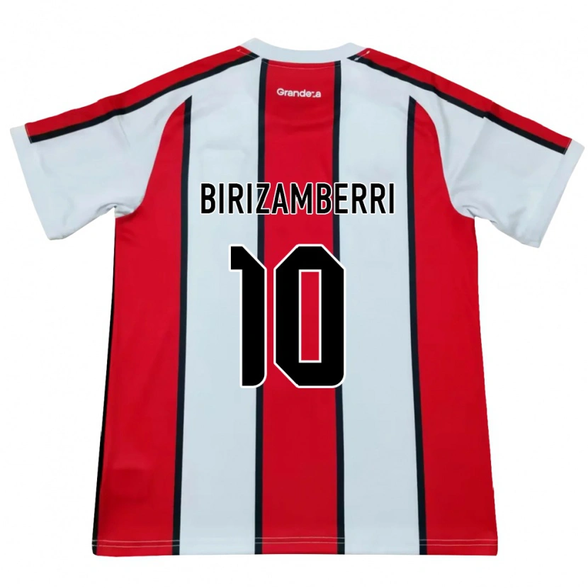 Danxen Criança Camisola María Carolina Birizamberri Rivero #10 Branco Vermelho Preto Alternativa 2026/27 Camisa