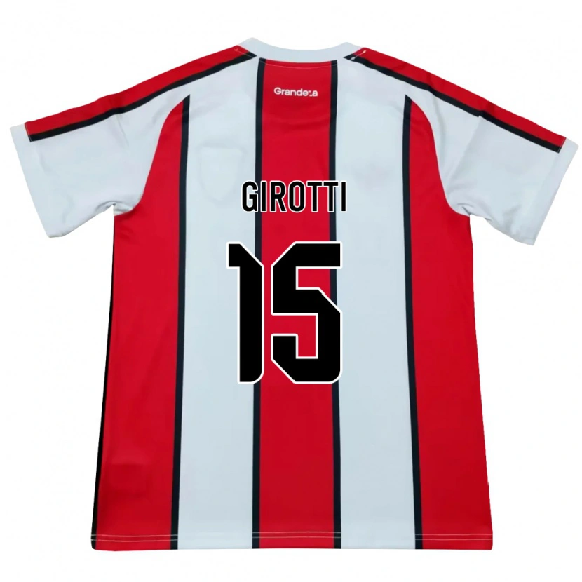 Danxen Criança Camisola Federico Girotti #15 Branco Vermelho Preto Alternativa 2026/27 Camisa