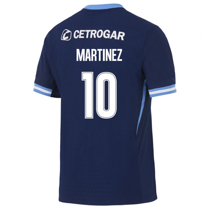Danxen Criança Camisola Roger Martinez #10 Azul Real Azul Claro Branco Alternativa 2026/27 Camisa