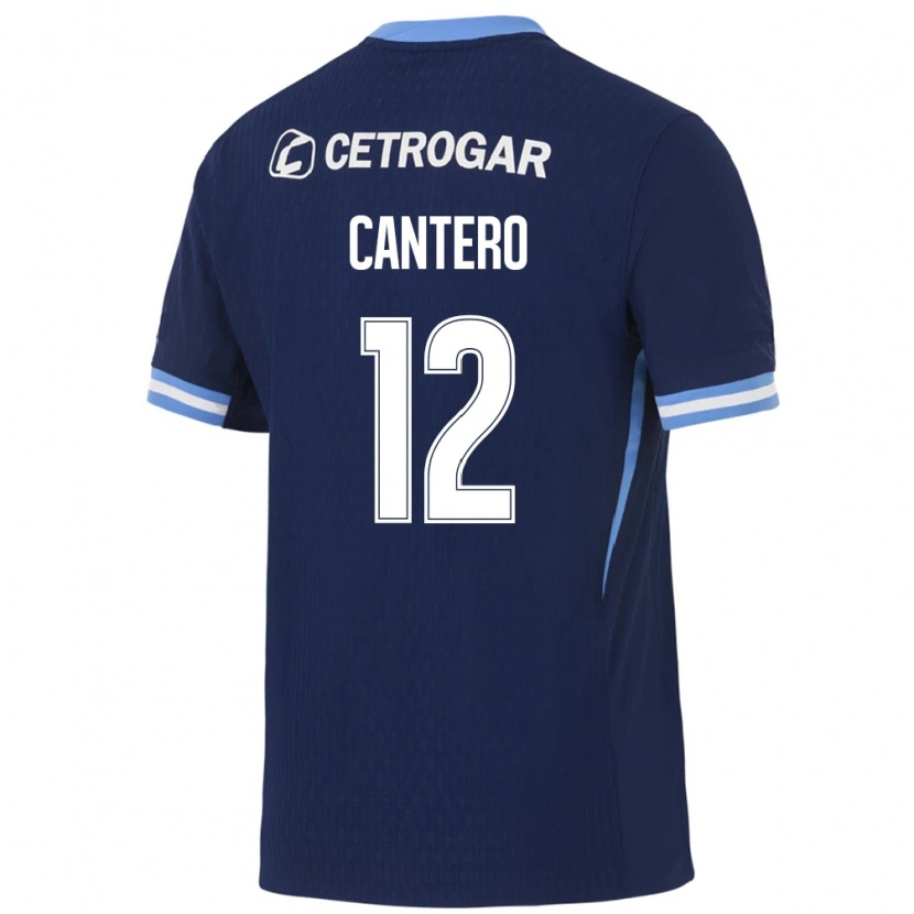 Danxen Criança Camisola Milton Cantero #12 Azul Real Azul Claro Branco Alternativa 2026/27 Camisa