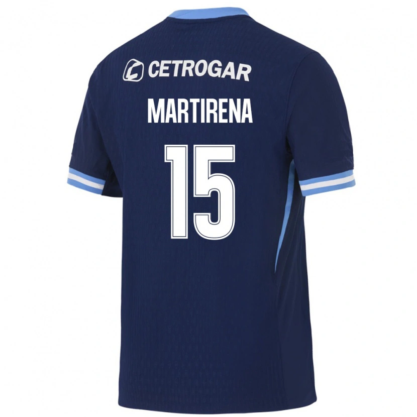 Danxen Criança Camisola Gastón Martirena #15 Azul Real Azul Claro Branco Alternativa 2026/27 Camisa