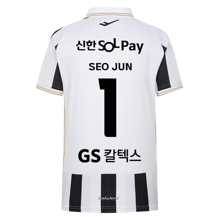 Danxen Criança Camisola Seo-Jun Lee #1 Branco Preto Alternativa 2026/27 Camisa