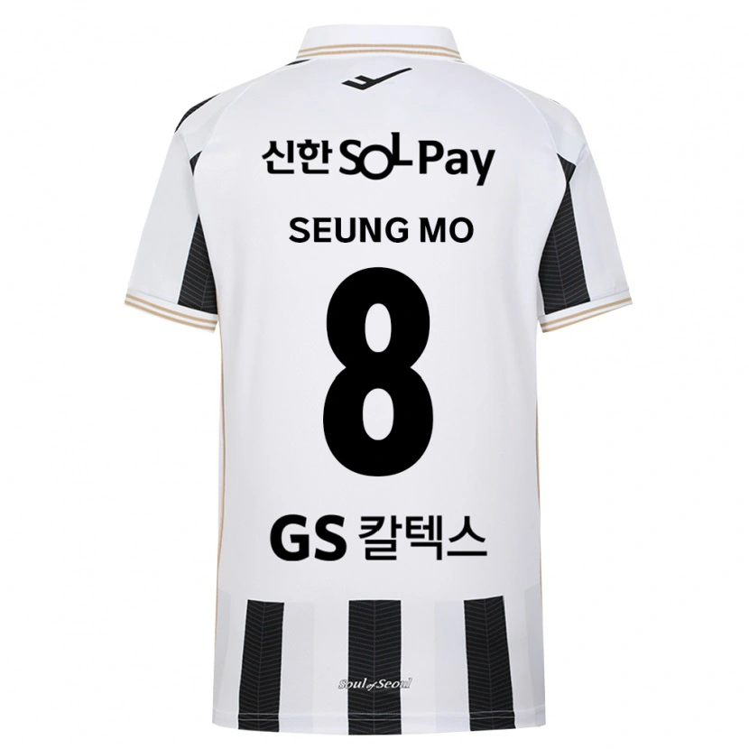 Danxen Criança Camisola Seung-Mo Lee #8 Branco Preto Alternativa 2026/27 Camisa