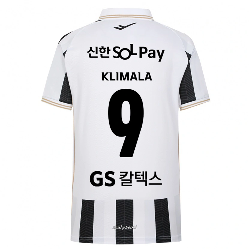 Danxen Criança Camisola Patryk Klimala #9 Branco Preto Alternativa 2026/27 Camisa