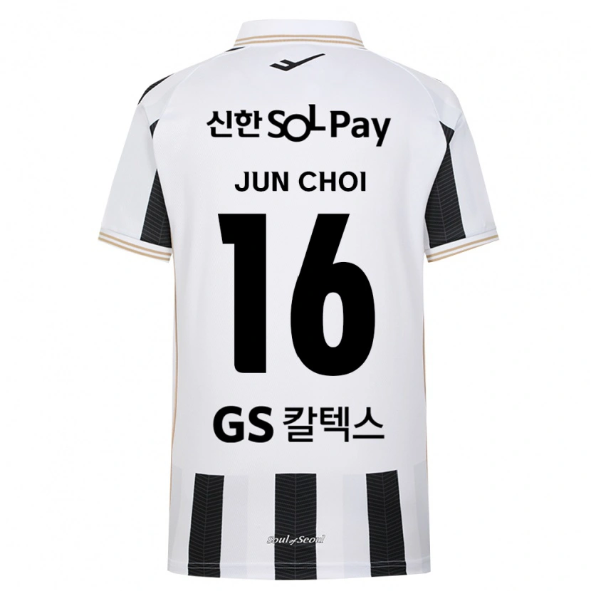 Danxen Criança Camisola Jun Choi #16 Branco Preto Alternativa 2026/27 Camisa