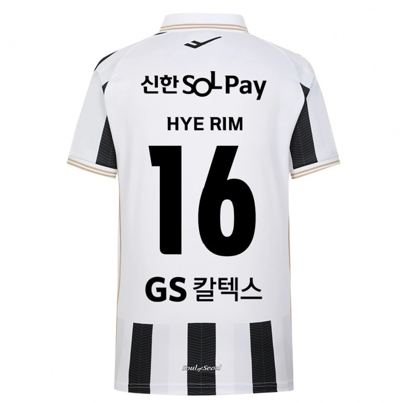 Danxen Criança Camisola Hye-Rim Kang #16 Branco Preto Alternativa 2026/27 Camisa