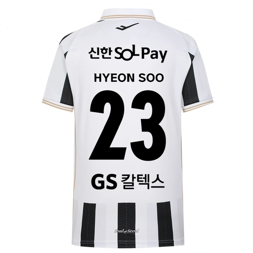 Danxen Criança Camisola Hyeon-Soo Jung #23 Branco Preto Alternativa 2026/27 Camisa