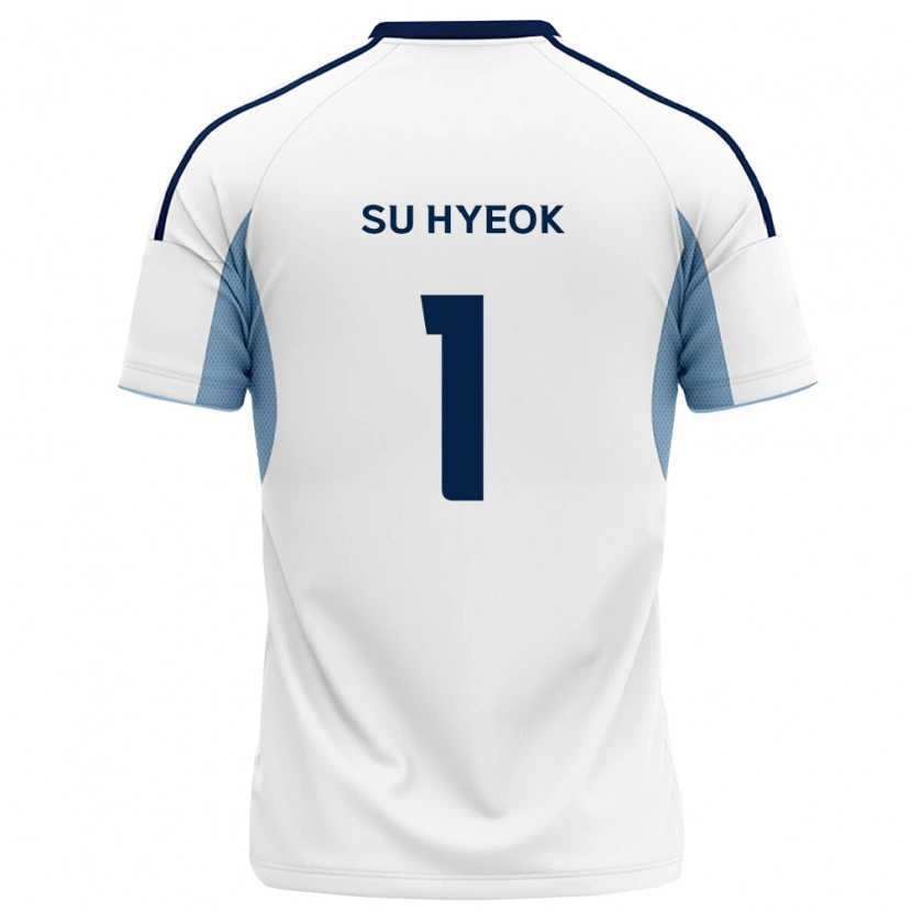 Danxen Criança Camisola Su-Hyeok Jo #1 Azul Real Branco Alternativa 2026/27 Camisa