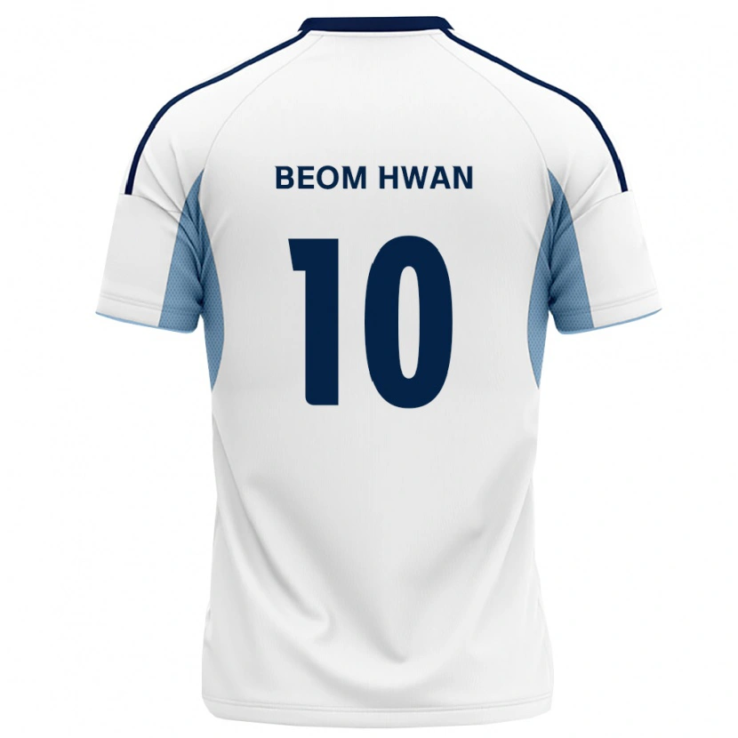 Danxen Criança Camisola Beom-Hwan Kim #10 Azul Real Branco Alternativa 2026/27 Camisa