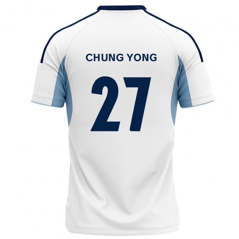 Danxen Criança Camisola Chung-Yong Lee #27 Azul Real Branco Alternativa 2026/27 Camisa