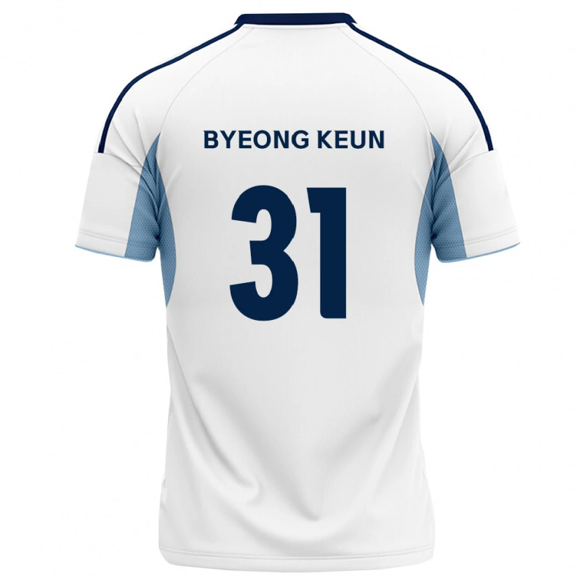 Danxen Criança Camisola Byeong-Keun Hwang #31 Azul Real Branco Alternativa 2026/27 Camisa