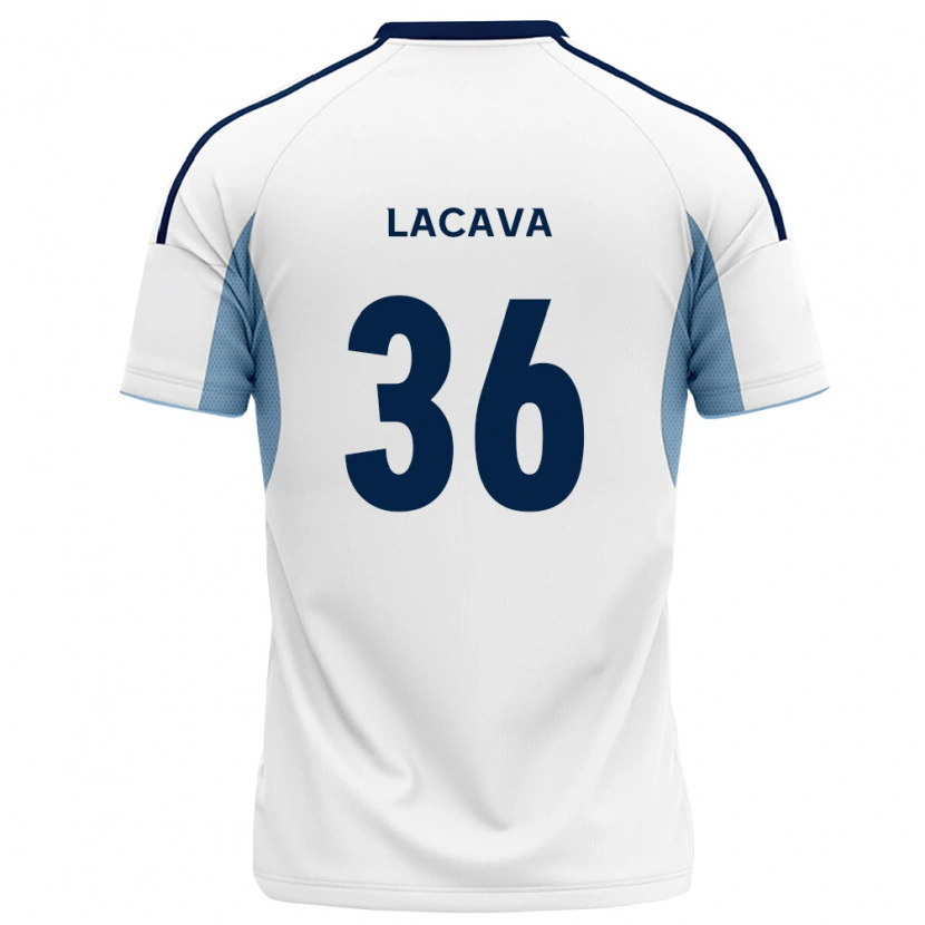 Danxen Criança Camisola Matías Lacava #36 Azul Real Branco Alternativa 2026/27 Camisa