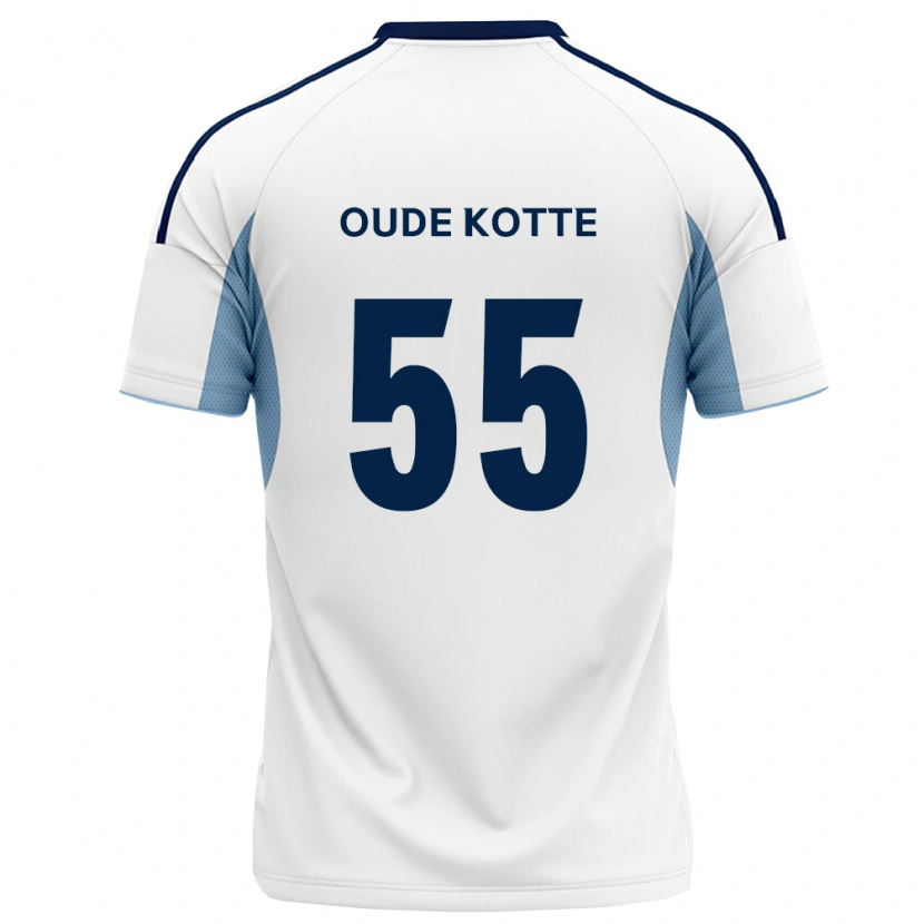 Danxen Criança Camisola Thomas Oude Kotte #55 Azul Real Branco Alternativa 2026/27 Camisa
