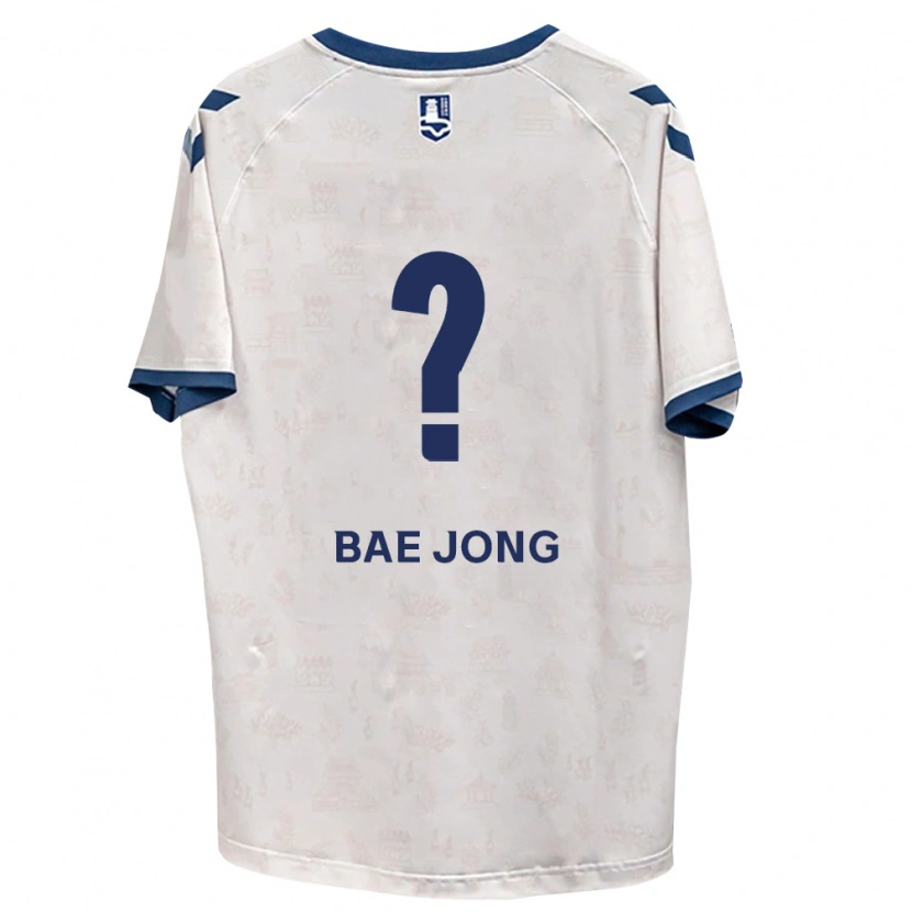 Danxen Criança Camisola Bae-Jong Park #0 Azul Real Branco Alternativa 2026/27 Camisa