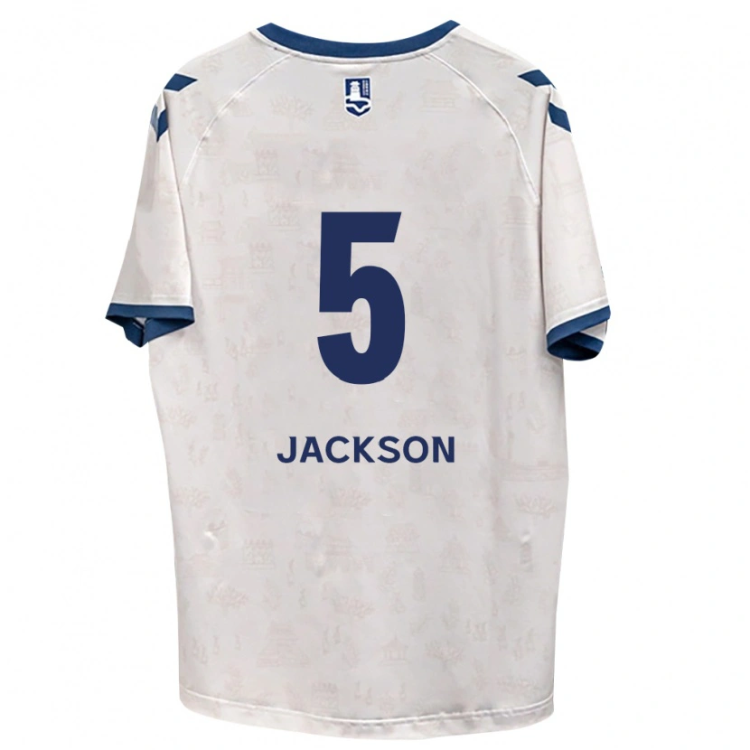 Danxen Criança Camisola Lachlan Jackson #5 Azul Real Branco Alternativa 2026/27 Camisa