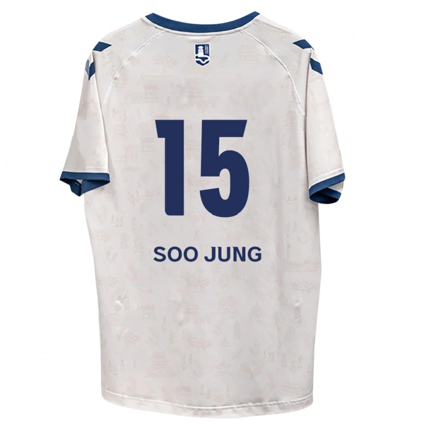 Danxen Criança Camisola Soo-Jung Ryu #15 Azul Real Branco Alternativa 2026/27 Camisa