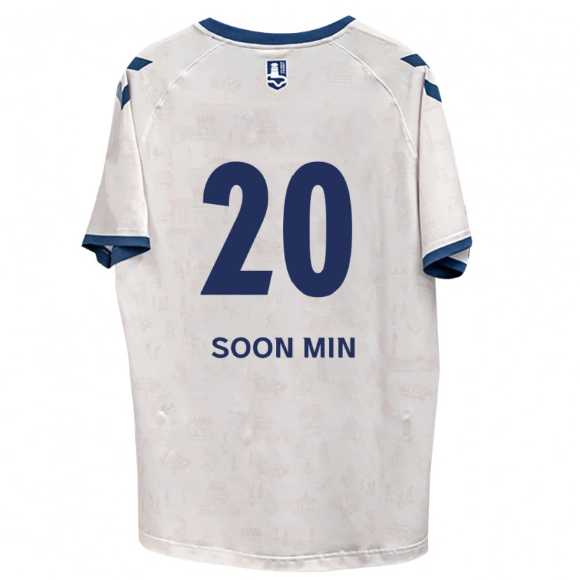 Danxen Criança Camisola Soon-Min Hwang #20 Azul Real Branco Alternativa 2026/27 Camisa