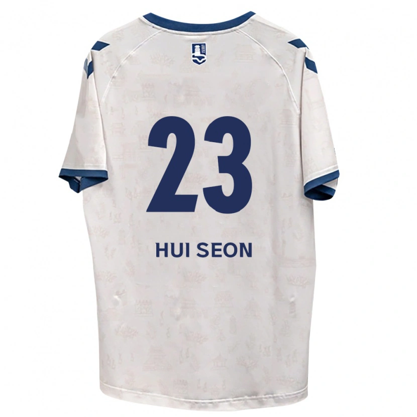 Danxen Criança Camisola Hui-Seon Kwon #23 Azul Real Branco Alternativa 2026/27 Camisa