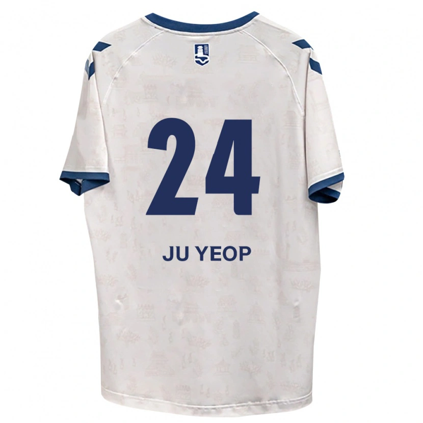 Danxen Criança Camisola Ju-Yeop Kim #24 Azul Real Branco Alternativa 2026/27 Camisa