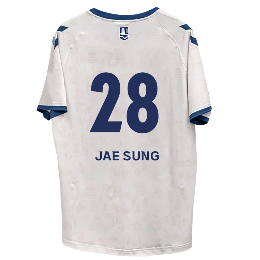 Danxen Criança Camisola Jae-Sung Kim #28 Azul Real Branco Alternativa 2026/27 Camisa