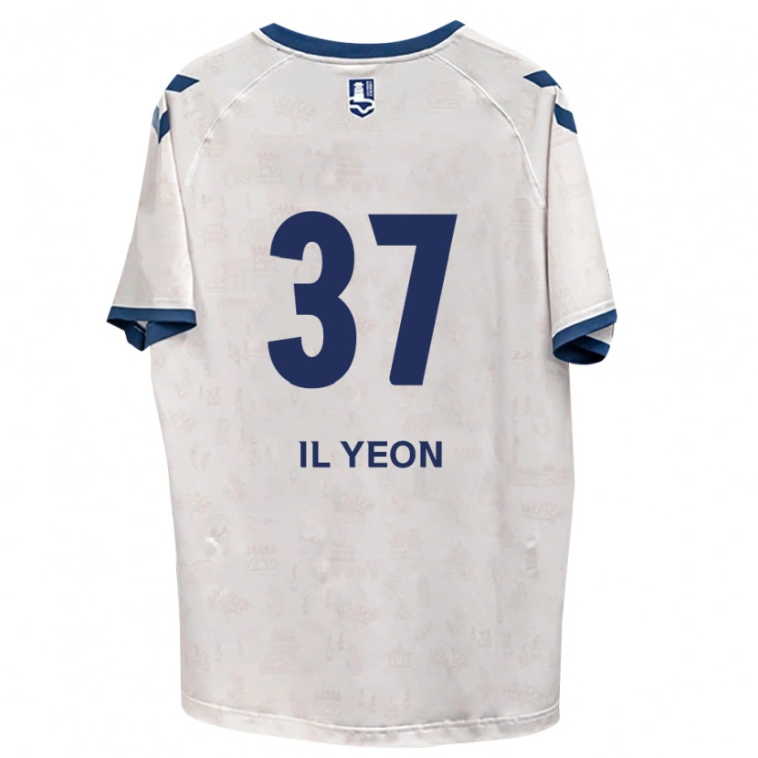 Danxen Criança Camisola Il-Yeon Sin #37 Azul Real Branco Alternativa 2026/27 Camisa
