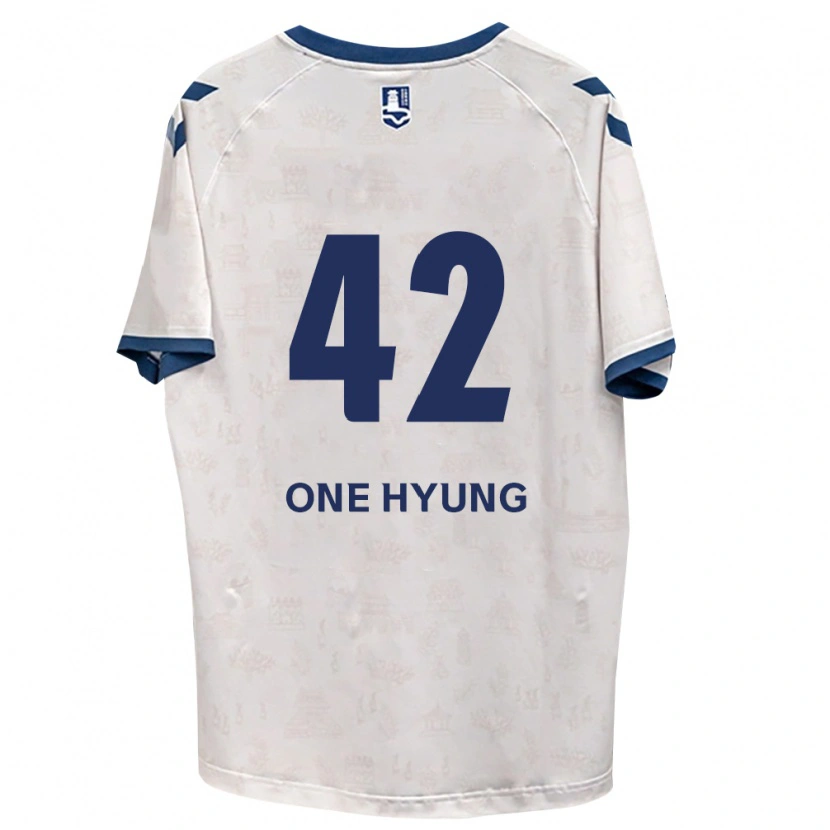 Danxen Criança Camisola One-Hyung Kim #42 Azul Real Branco Alternativa 2026/27 Camisa