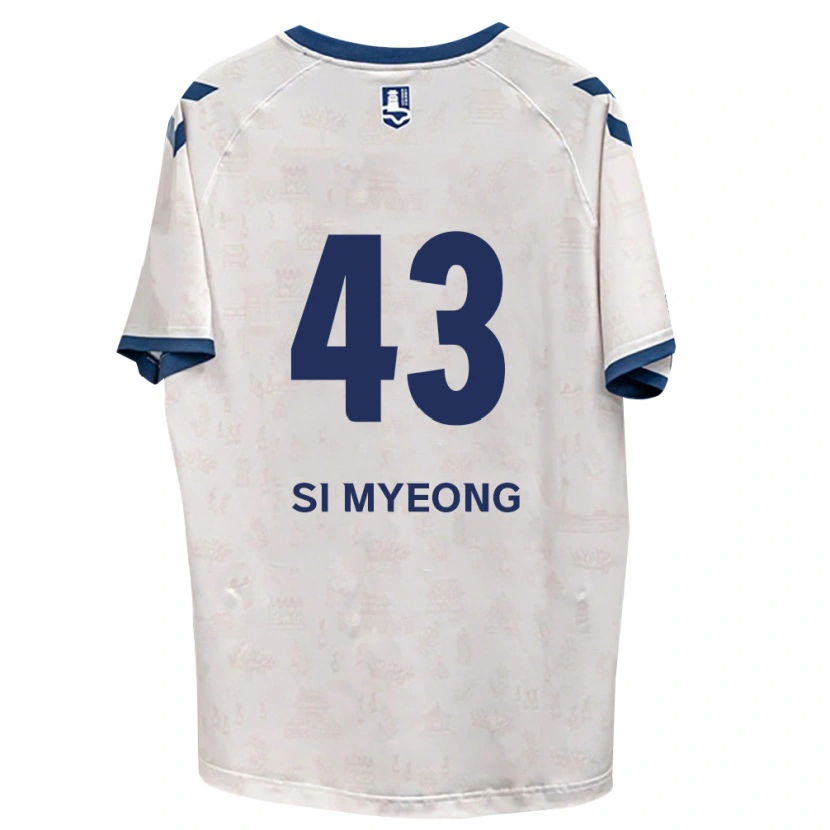 Danxen Criança Camisola Si-Myeong Lee #43 Azul Real Branco Alternativa 2026/27 Camisa