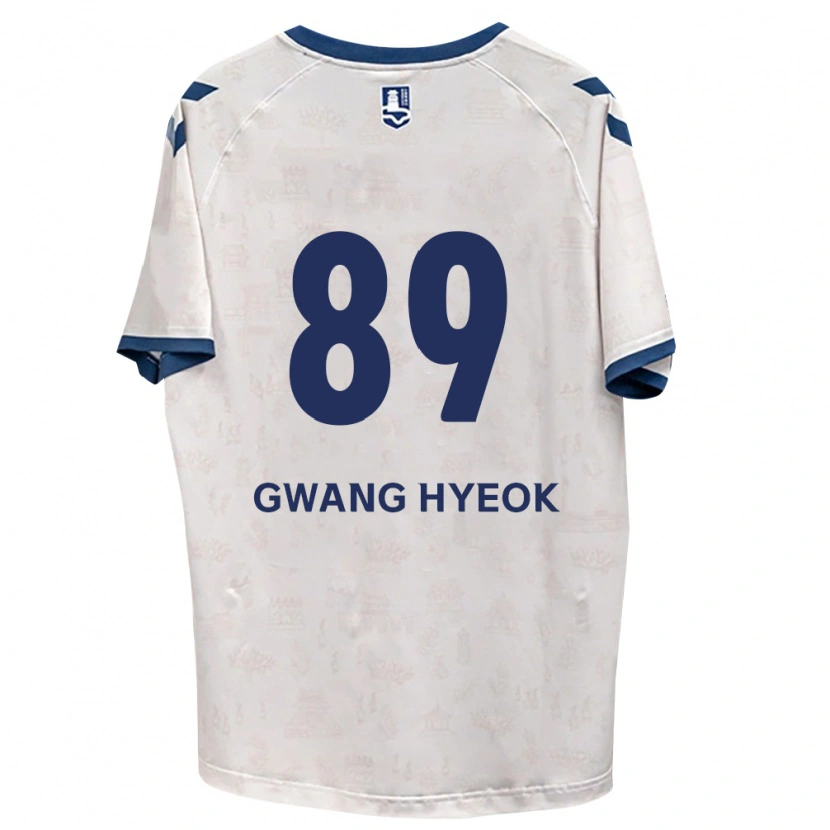 Danxen Criança Camisola Gwang-Hyeok Lee #89 Azul Real Branco Alternativa 2026/27 Camisa