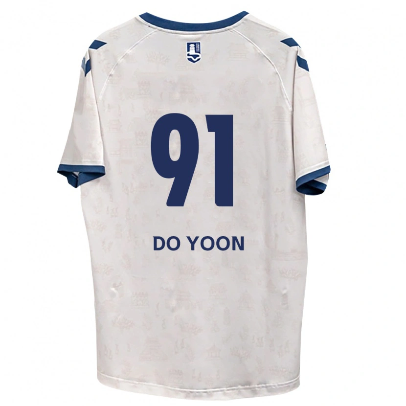 Danxen Criança Camisola Do-Yoon Kim #91 Azul Real Branco Alternativa 2026/27 Camisa