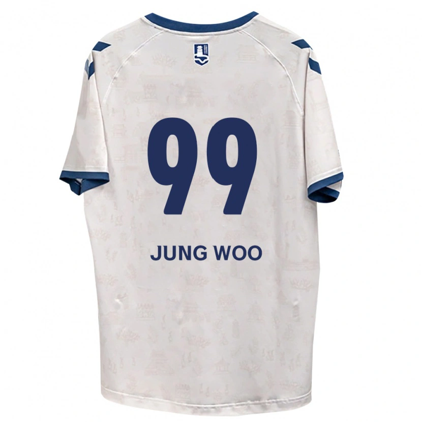 Danxen Criança Camisola Jung-Woo Ha #99 Azul Real Branco Alternativa 2026/27 Camisa