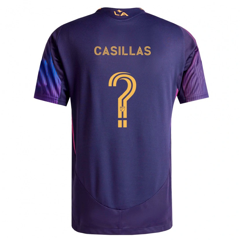 Danxen Criança Camisola Victor Casillas #0 Roxo Escuro Amarelo Alternativa 2026/27 Camisa