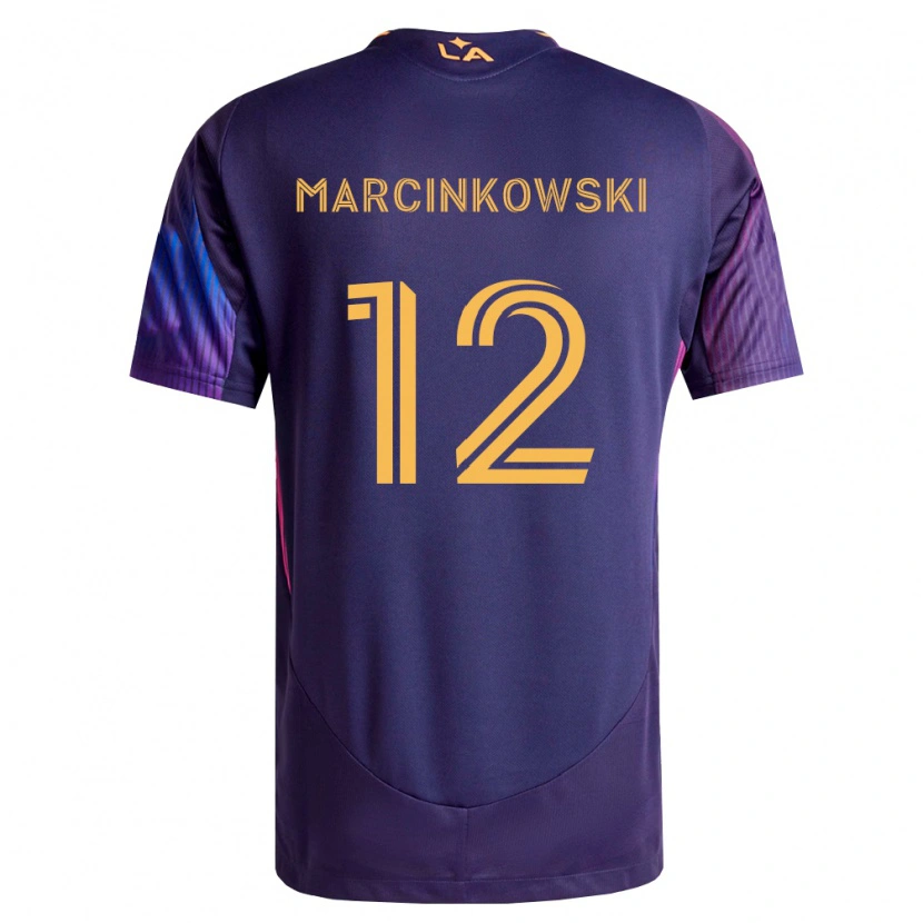 Danxen Criança Camisola Jt Marcinkowski #12 Roxo Escuro Amarelo Alternativa 2026/27 Camisa