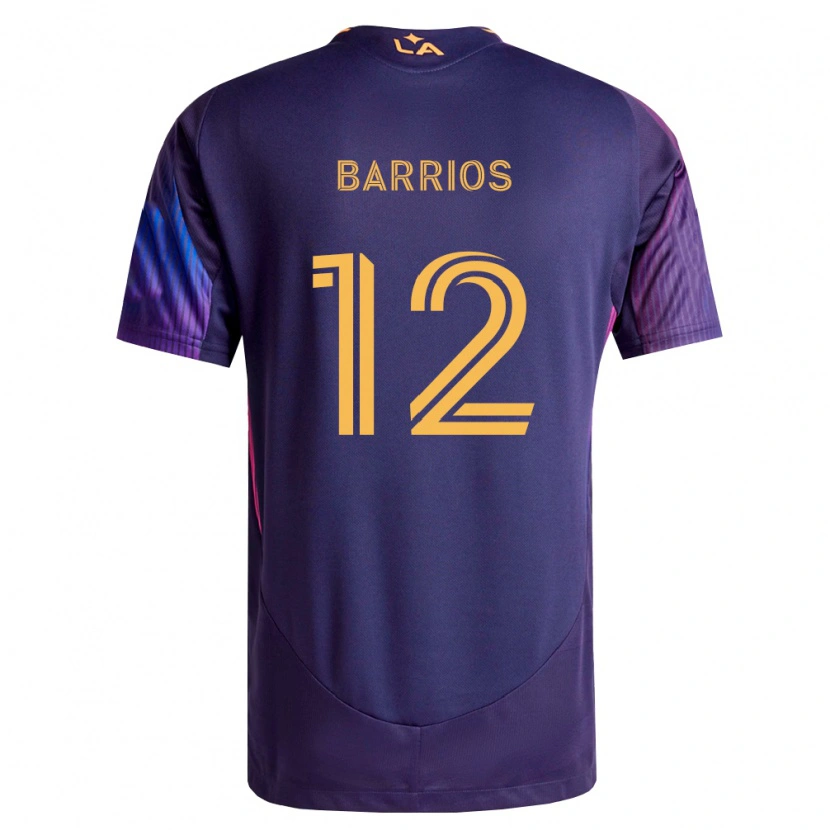 Danxen Criança Camisola Michael Barrios #12 Roxo Escuro Amarelo Alternativa 2026/27 Camisa
