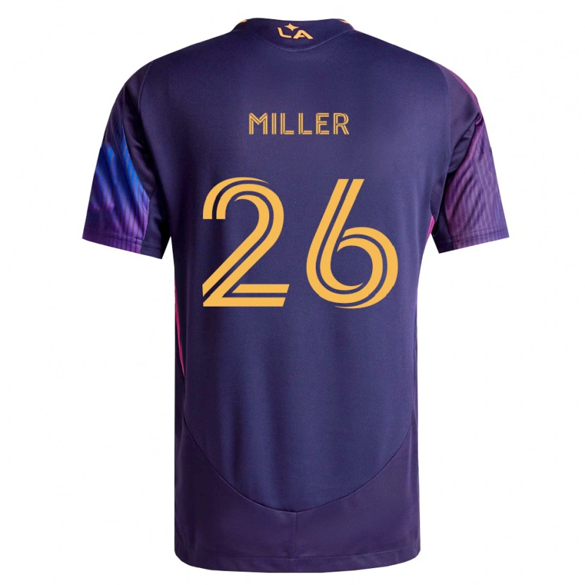 Danxen Criança Camisola Harbor Miller #26 Roxo Escuro Amarelo Alternativa 2026/27 Camisa