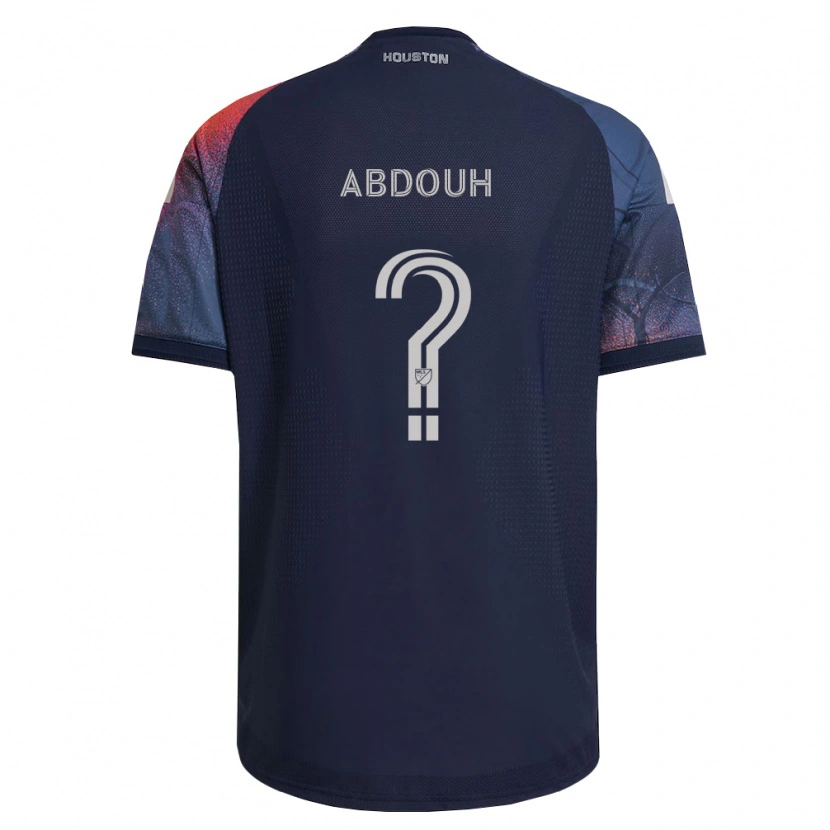Danxen Criança Camisola Adam Abdouh #0 Azul Profundo Branco Laranja Alternativa 2026/27 Camisa