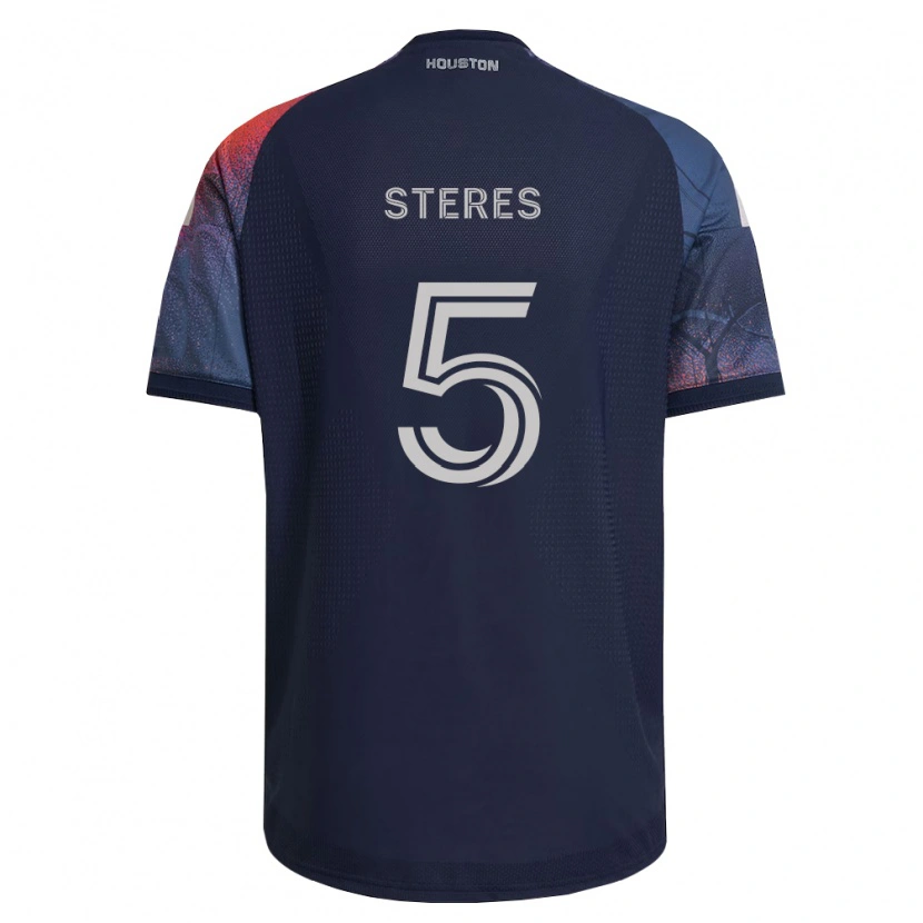 Danxen Criança Camisola Daniel Steres #5 Azul Profundo Branco Laranja Alternativa 2026/27 Camisa