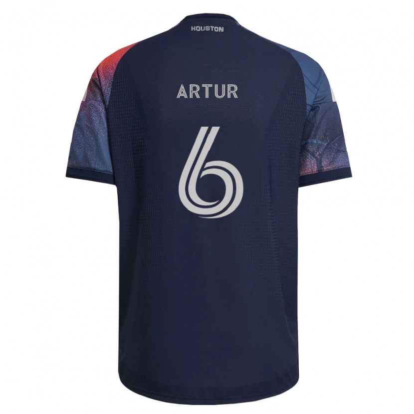 Danxen Criança Camisola José Artur De Lima Júnior #6 Azul Profundo Branco Laranja Alternativa 2026/27 Camisa