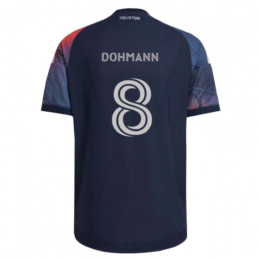 Danxen Criança Camisola Gustavo Abreu Dohmann #8 Azul Profundo Branco Laranja Alternativa 2026/27 Camisa
