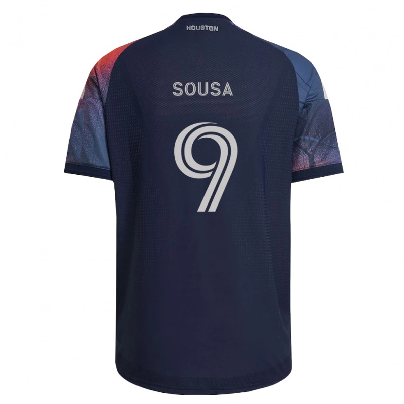 Danxen Criança Camisola Arthur Sousa #9 Azul Profundo Branco Laranja Alternativa 2026/27 Camisa