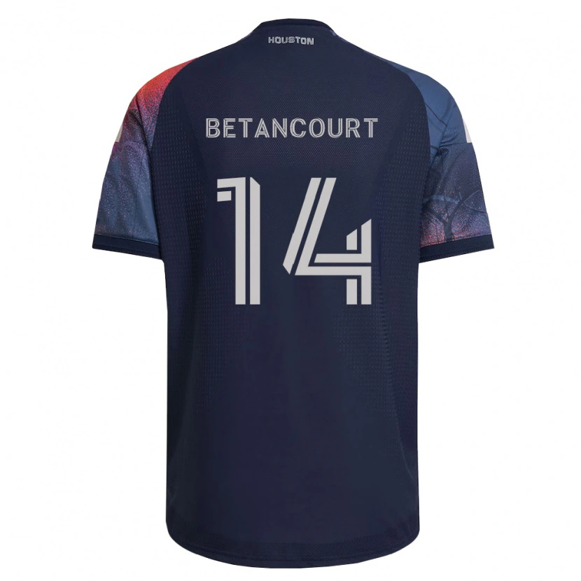 Danxen Criança Camisola Noah Betancourt #14 Azul Profundo Branco Laranja Alternativa 2026/27 Camisa