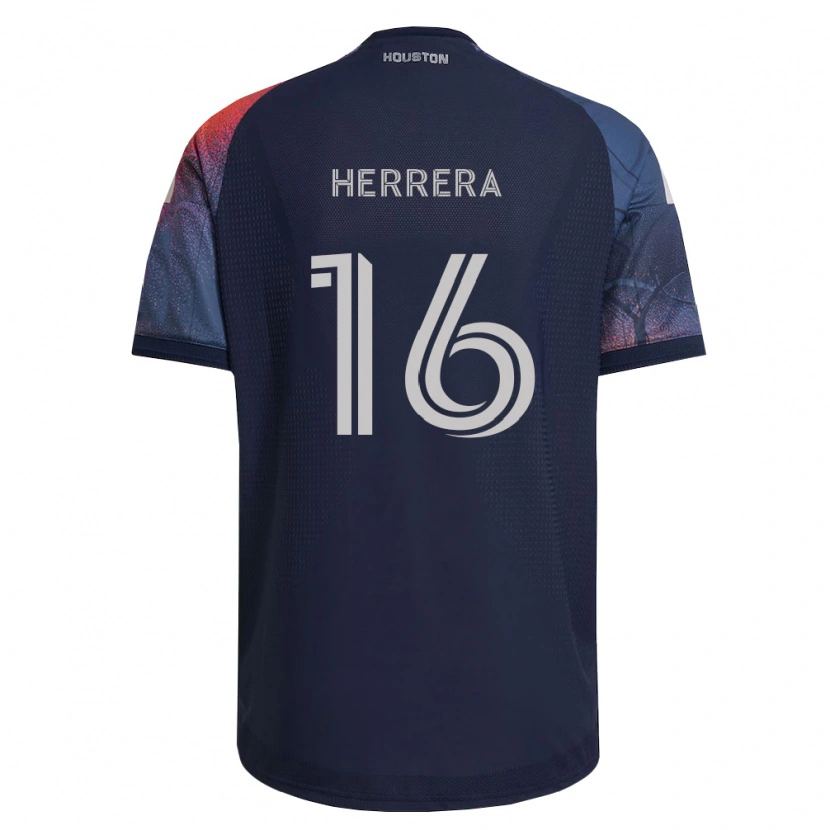 Danxen Criança Camisola Héctor Herrera #16 Azul Profundo Branco Laranja Alternativa 2026/27 Camisa