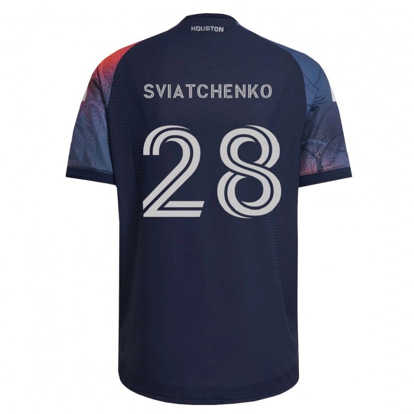 Danxen Criança Camisola Erik Sviatchenko #28 Azul Profundo Branco Laranja Alternativa 2026/27 Camisa