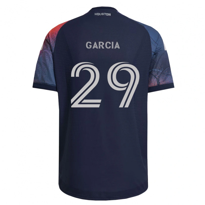 Danxen Criança Camisola David Garcia #29 Azul Profundo Branco Laranja Alternativa 2026/27 Camisa